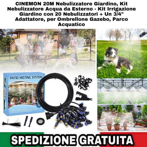 20m kit nebulizzatore - nebulizzatore, acqua