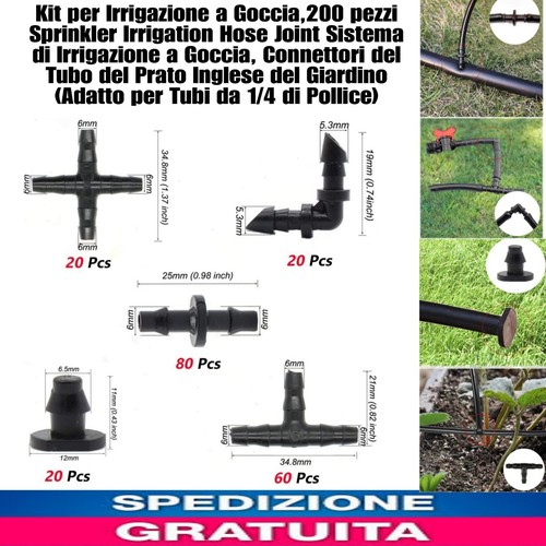Kit irrigazione goccia 200 - x,